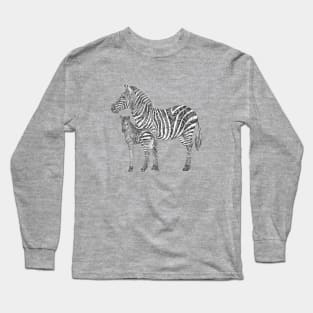 Swirly Zebra Family Long Sleeve T-Shirt